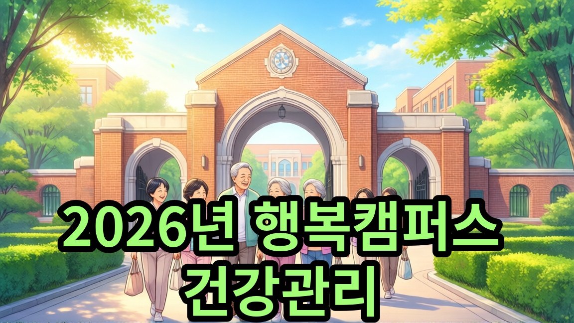 2026년 서대문구 행복캠퍼스 연세 인생학교: 백세시대의 건강관리 안내