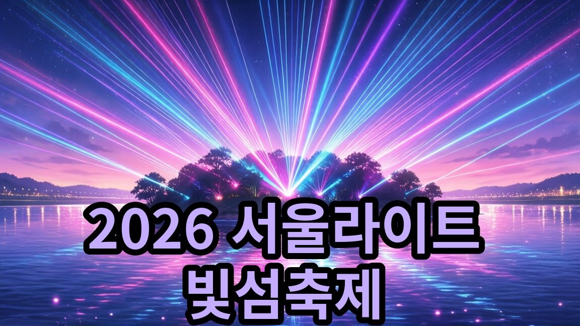 2026 서울라이트 한강 빛섬축제 무료 관람 정보