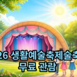 2026 생활예술축제 무료 관람, 광진구민 대상 10월 일정 안내