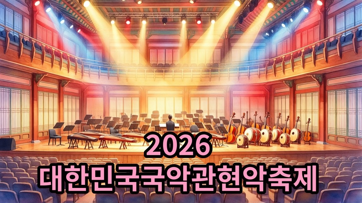 2026 대한민국국악관현악축제 진주시립국악관현악단, 전석 10,000원 관람 안내