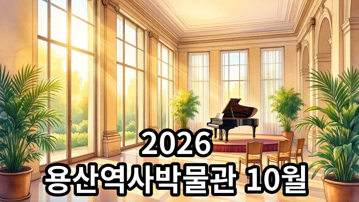 2026 용산역사박물관 10월 무료 콘서트 월간 청음회 안내