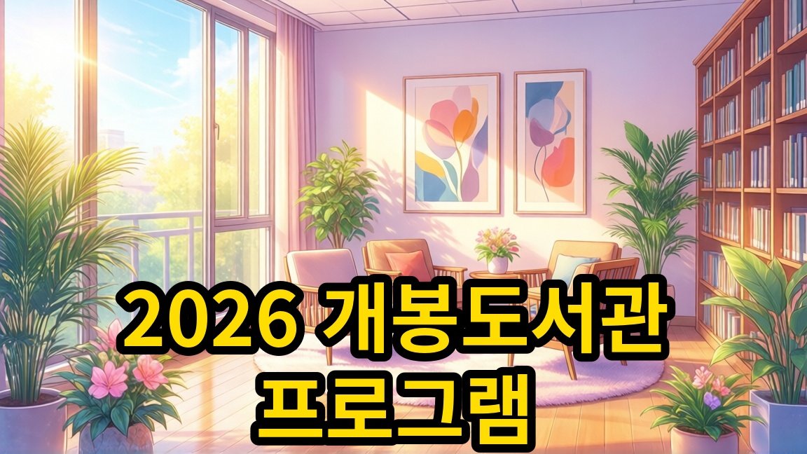 2026 개봉도서관 프로그램 '똑똑한 약 사용, 건강한 노후' 안내