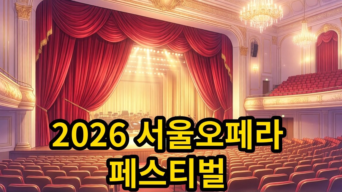 2026 서울오페라 페스티벌 일정 및 관람 안내