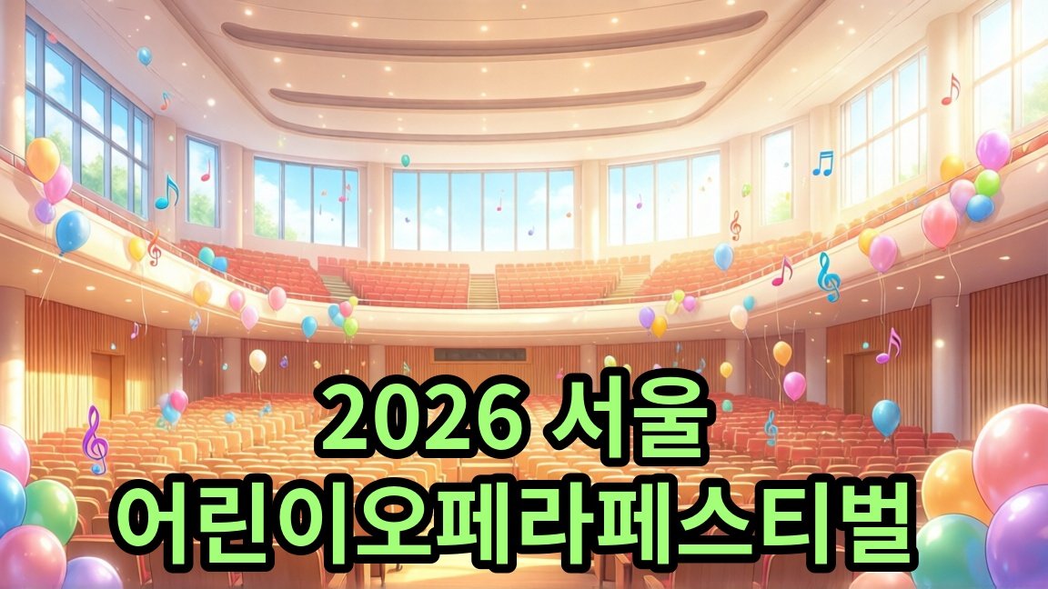 2026 서울 어린이오페라페스티벌: 소월아트홀에서 만나는 가족 오페라 축제