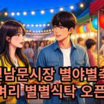 제3회 별빛남문시장 1009 별야별축제 : 벼리가 여는 별별식탁 일정