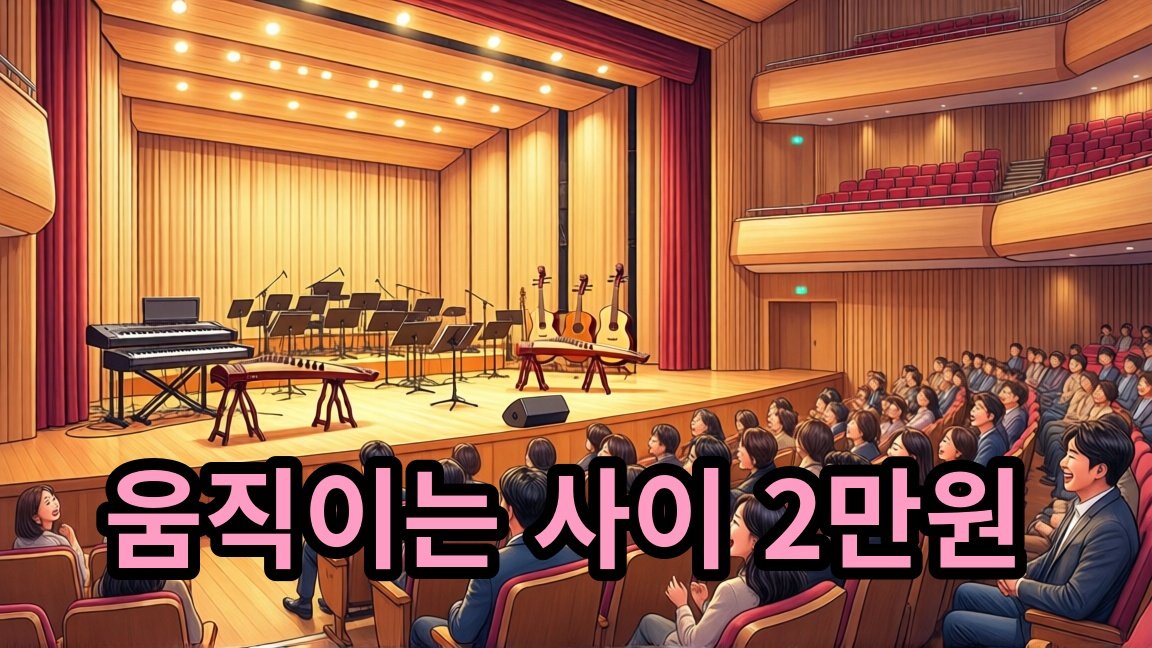콘서트 인스톨레이션 [움직이는 사이] 관람료 2만원 안내